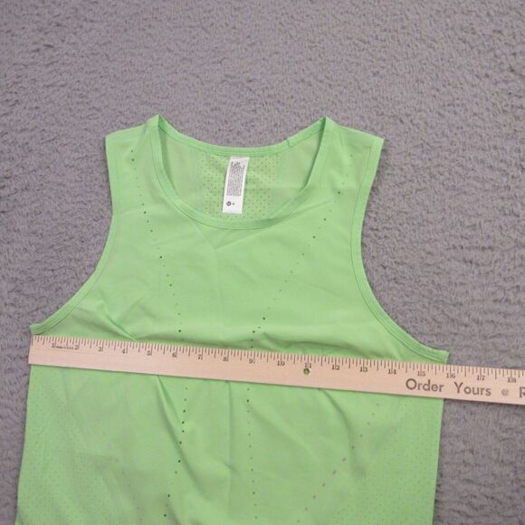 Lululemon Swift Ventilated Running Tank Top Scream Green Light size 4 W1DSMS - Picture 7 of 8